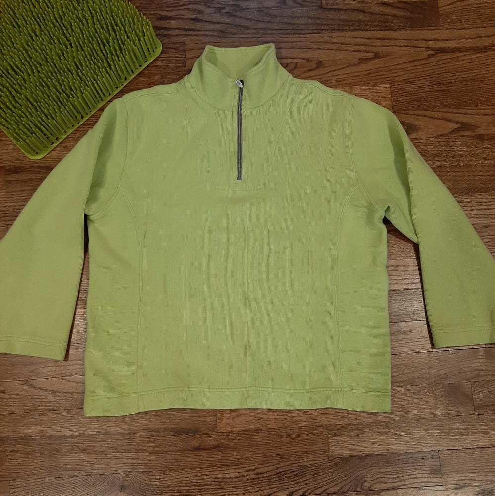 TOMMY BAHAMA 1/4 Zip Pullover Sweater Sz L 1/4 Zip
